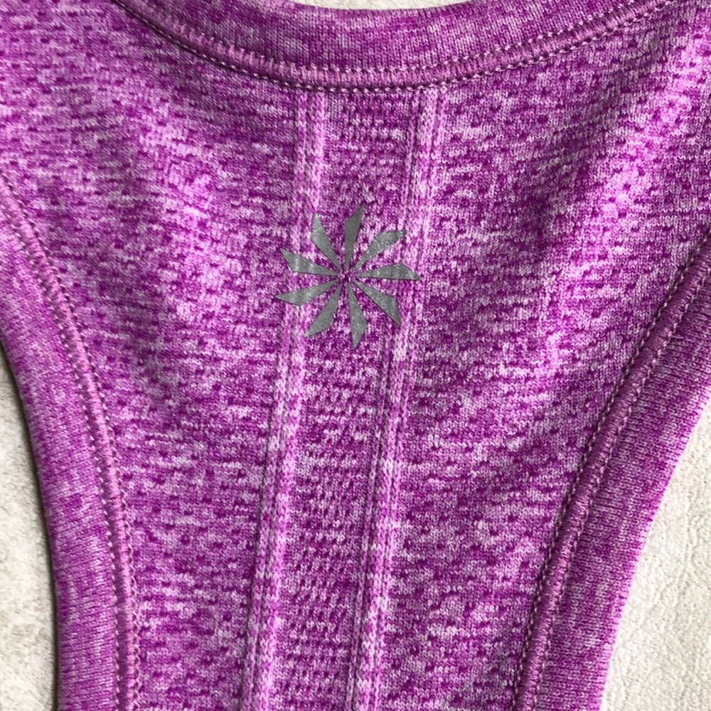 Athleta Woman’s Tennis Workout Activity Seamless Purple Tank Size S - Picture 6 of 11